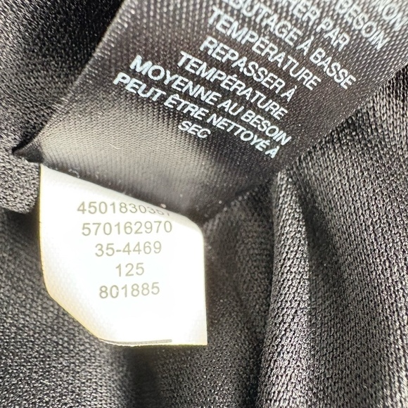 WHBM Black Sleeveless Flare Dress Midi Dress with Lace Netting Hem Line Size 00 - Picture 11 of 14